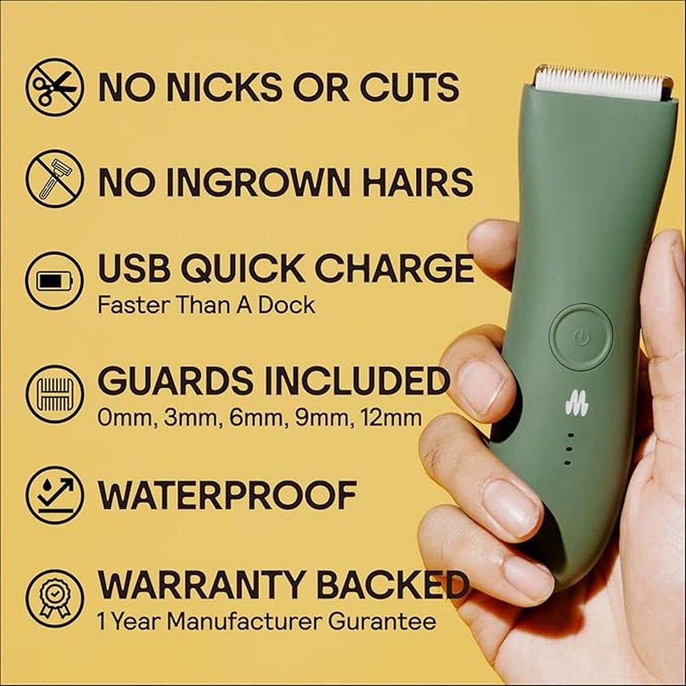 Body Hair Trimmer: MERIDIAN Premium Trimmer for Men – Side View