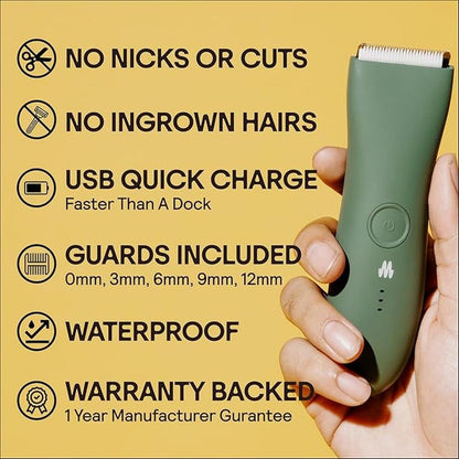 Body Hair Trimmer: MERIDIAN Premium Trimmer for Men – Side View