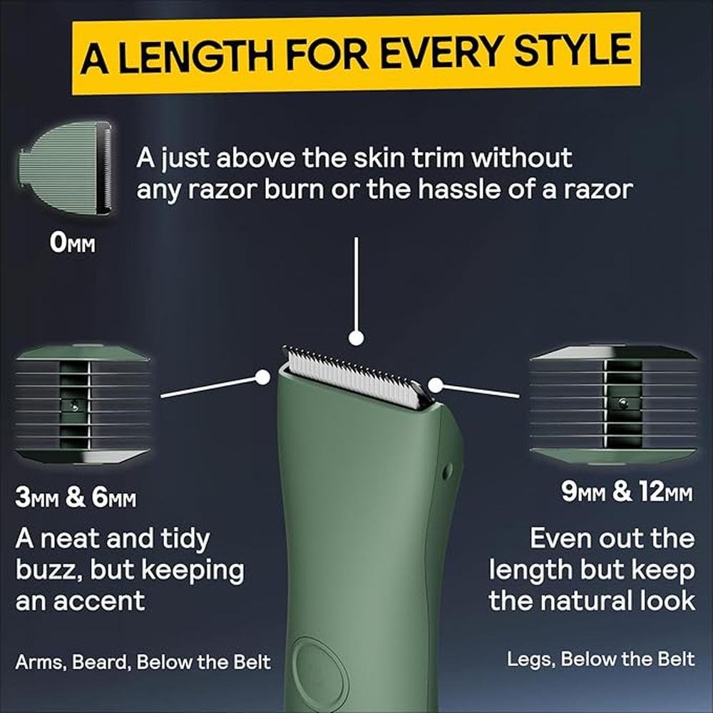 Body Hair Trimmer: MERIDIAN Premium Trimmer for Men – In Use