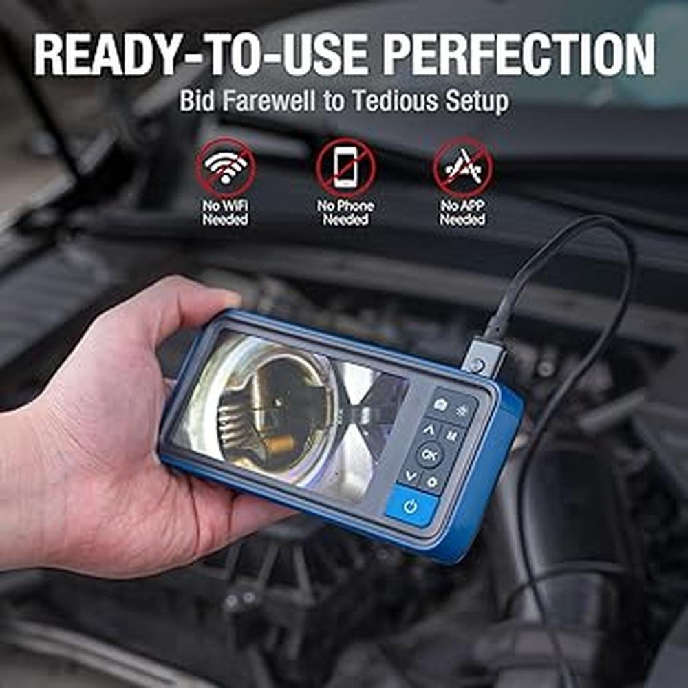 Camera Dual Lens: Teslong MS450 4.5 HD Snake Borescope – Side View