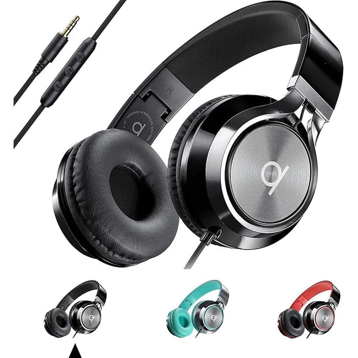 ARTIX CL750 Wired Headphones with Mic & Volume Control – Front View