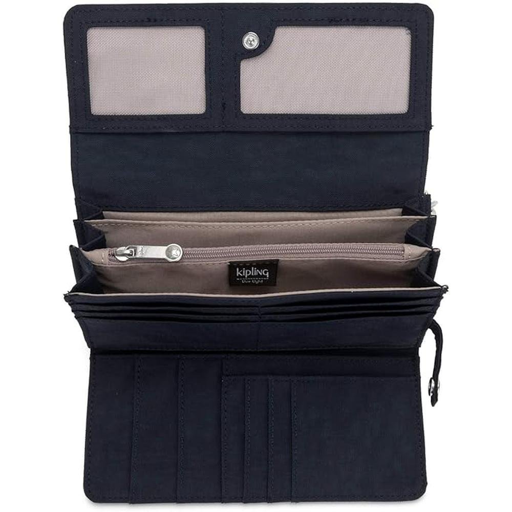 Kipling Rubi Large Wristlet Wallet True Blue Tonal – Side View