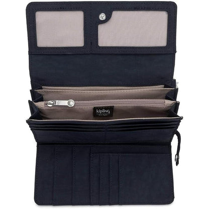 Kipling Rubi Large Wristlet Wallet True Blue Tonal – Side View