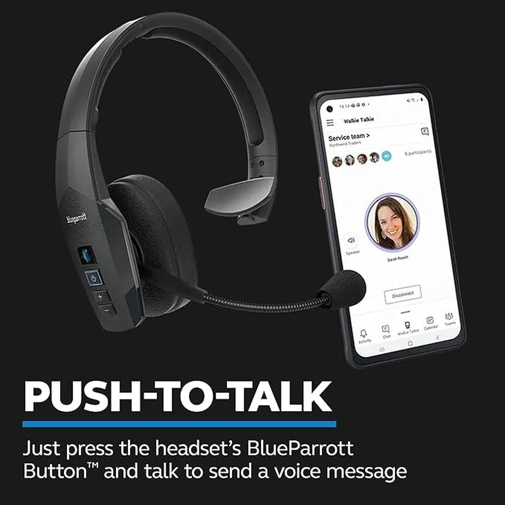 BlueParrott B450-XT Mono Bluetooth Wireless Headphones 96% – Side View