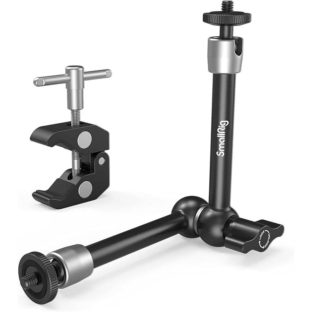 Thread Smallrig: Clamp W 1/4 and 3/8 Thread and 9.8 Inches – Front View