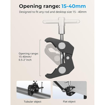 Thread Smallrig: Clamp W 1/4 and 3/8 Thread and 9.8 Inches – In Use