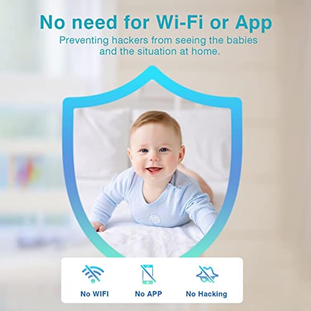 Baby Monitor: JouSecu B024-2T 4.3 LCD Split Screen 2-Way – Side View