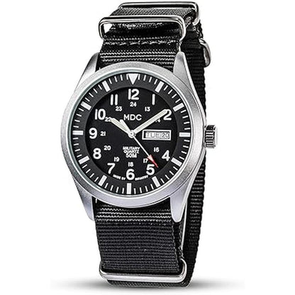 Men Infantry Watches: USA Warehouse Analog Black Tactical – Front View