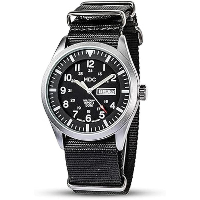 Men Infantry Watches: USA Warehouse Analog Black Tactical – Front View