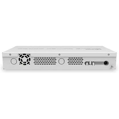 MikroTik Cloud Router Switch 326-24G-2S+in with RouterOS – Close-up Detail