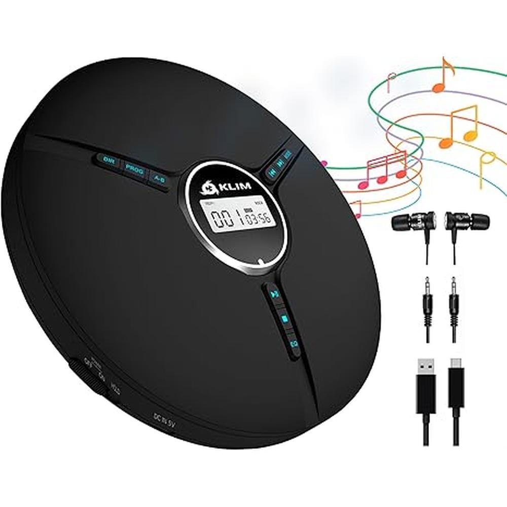 KLIM Discman Portable CD Player – Front View