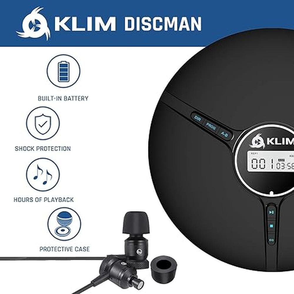 KLIM Discman Portable CD Player – Close-up Detail