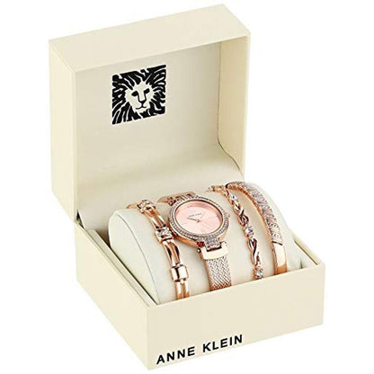 Luxury Anne Klein Women's Japanese Quartz Dress Watch with – Side View