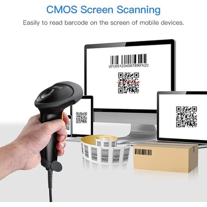 Scanner Code: Eyoyo EHYH2 Handheld USB 2D Barcode Scanner – In Use