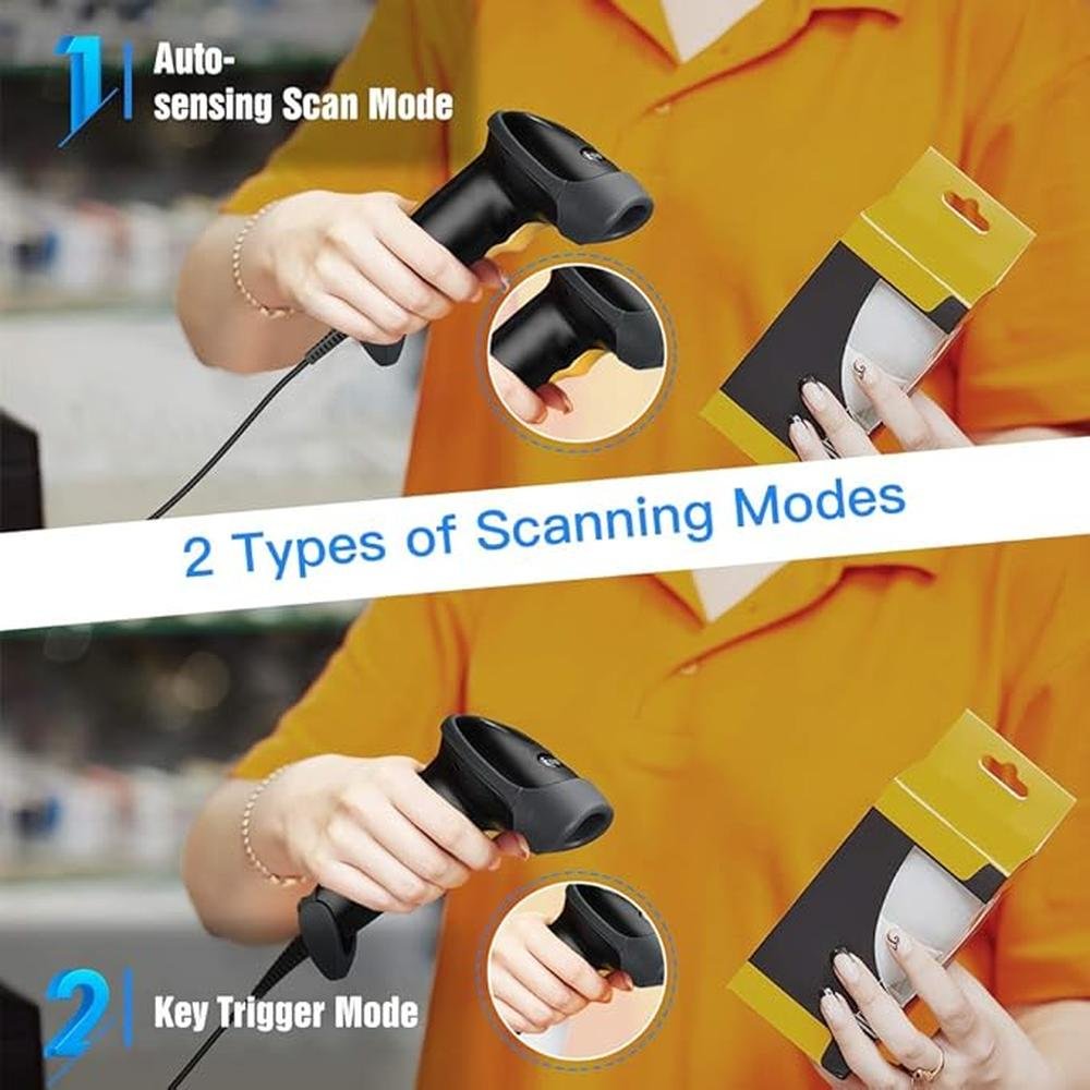 Scanner Code: Eyoyo EHYH2 Handheld USB 2D Barcode Scanner – Packaging