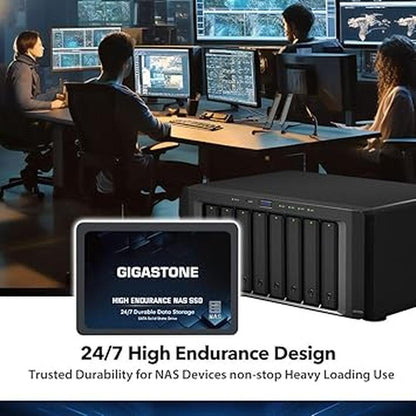 Gigastone 1TB NAS SSD Drive: High-Endurance TLC Storage – Side View