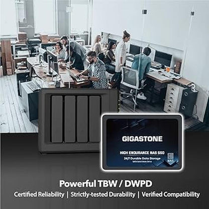 Gigastone 1TB NAS SSD Drive: High-Endurance TLC Storage – Packaging