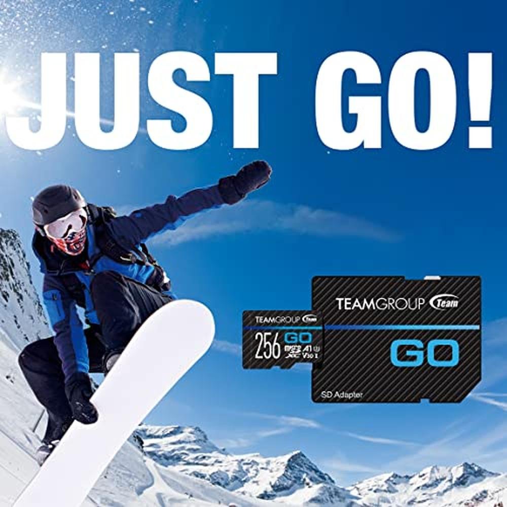 Teamgroup 256GB Micro SDXC UHS-I U3 V30 – Side View