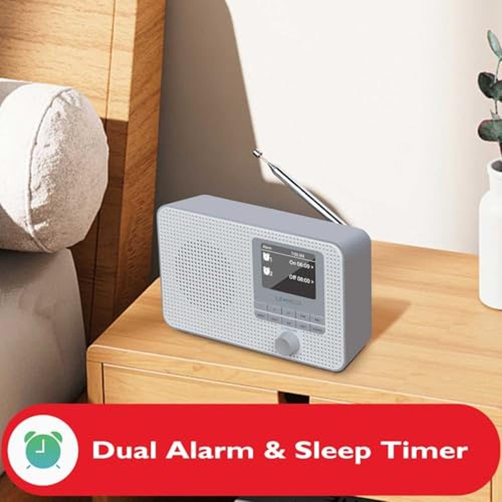 Radio LEMEGA: LEMEGA IR1 Portable WiFi Internet Radio FM – Close-up Detail
