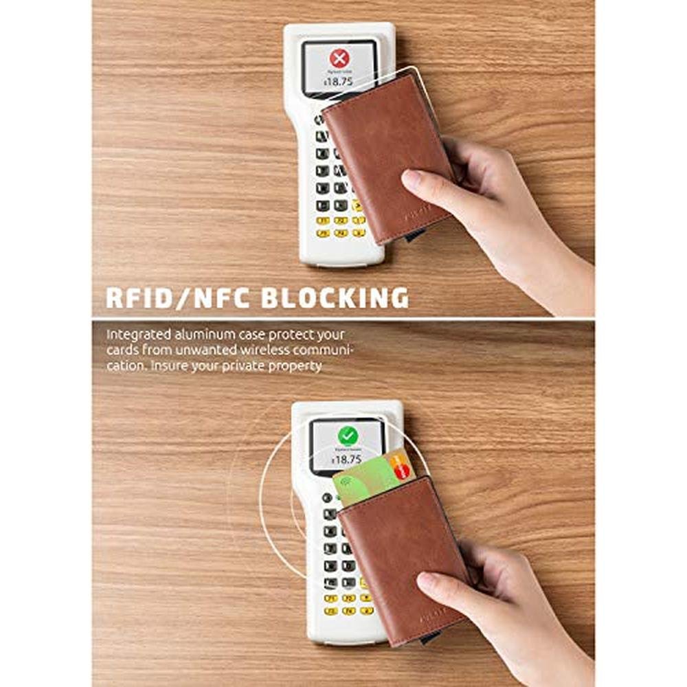 Vulkit Holder: VULKIT Card Holder Pop-Up Slim Wallet – Close-up Detail