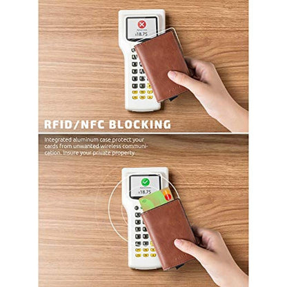 Vulkit Holder: VULKIT Card Holder Pop-Up Slim Wallet – Close-up Detail