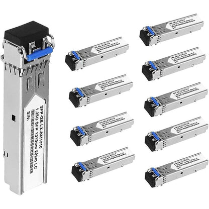 10Pcs SFP Network Transceiver Module – Front View