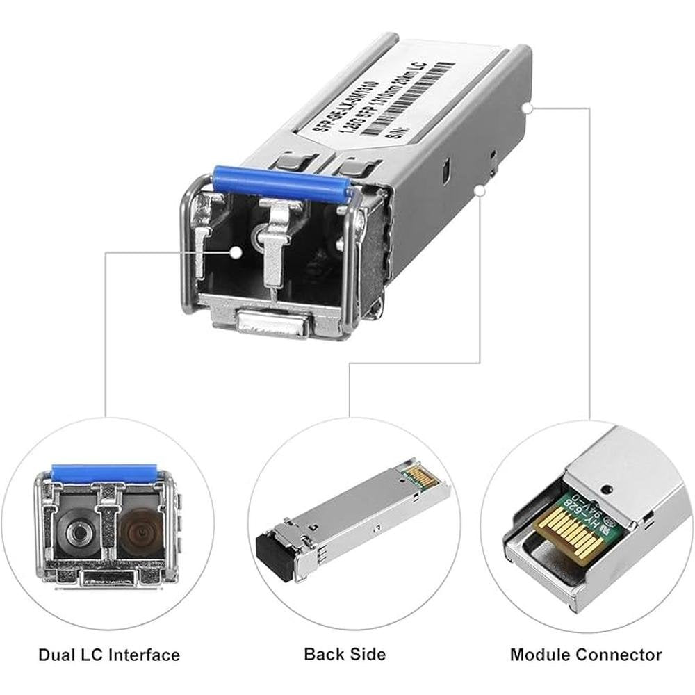 10Pcs SFP Network Transceiver Module – In Use