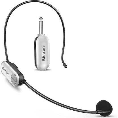 Mic Headset: Bietrun UHF Wireless Microphone Headset 165ft – Front View