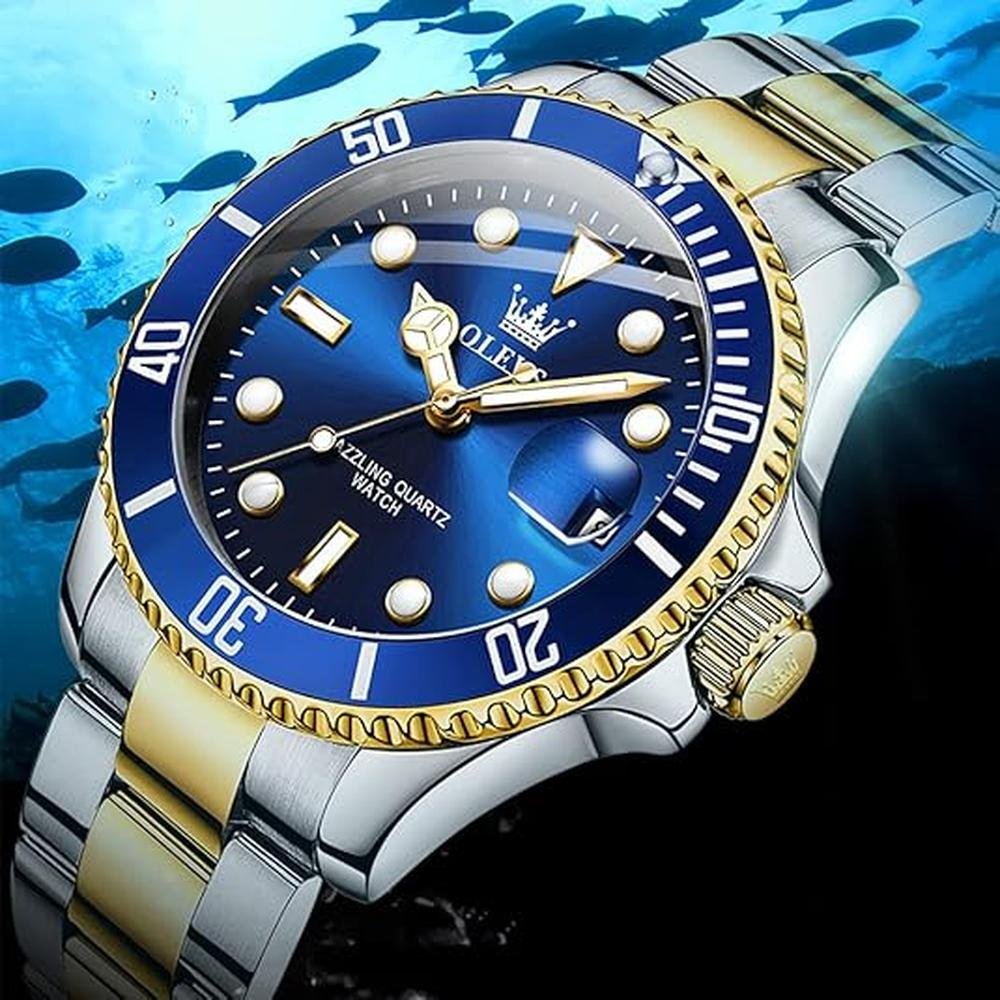 Olevs Watches: Luxury Big Face Waterproof Mens Wristwatch – Packaging