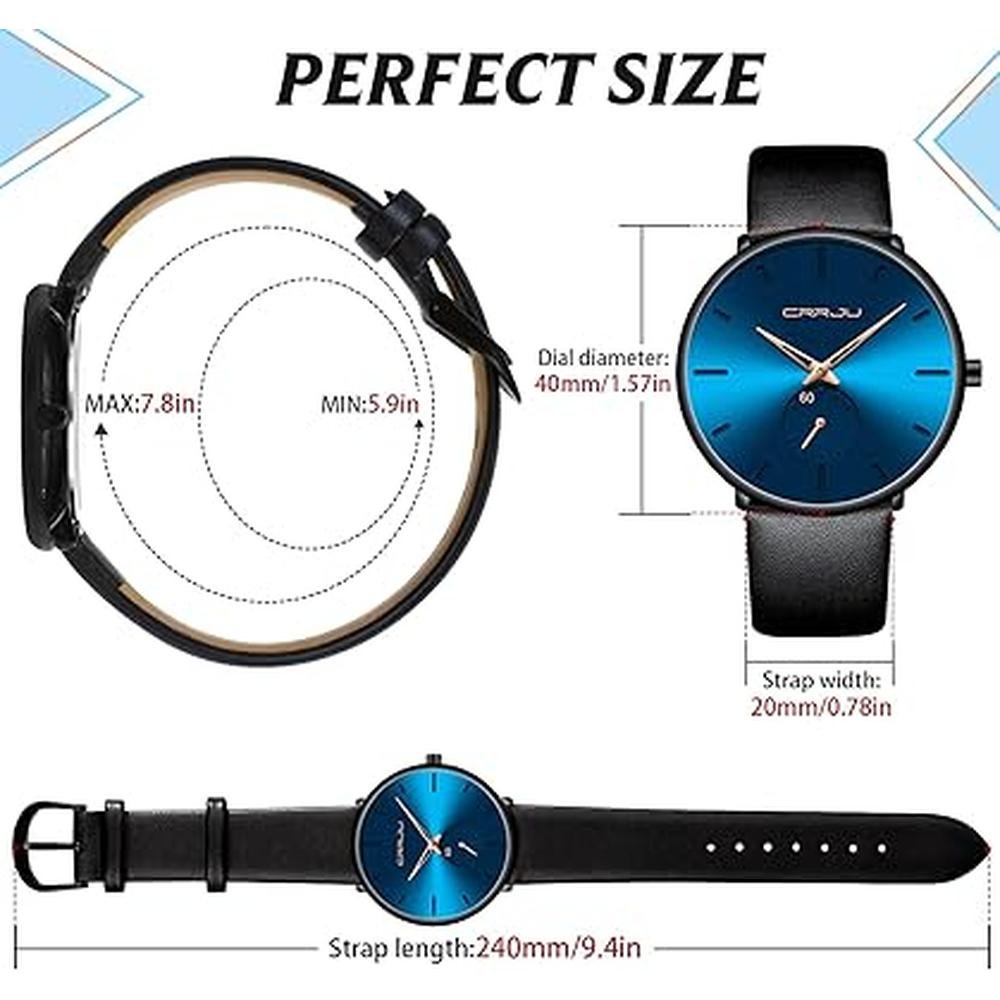 Mens Watches: FIZILI Ultra Thin Minimalist Waterproof – In Use