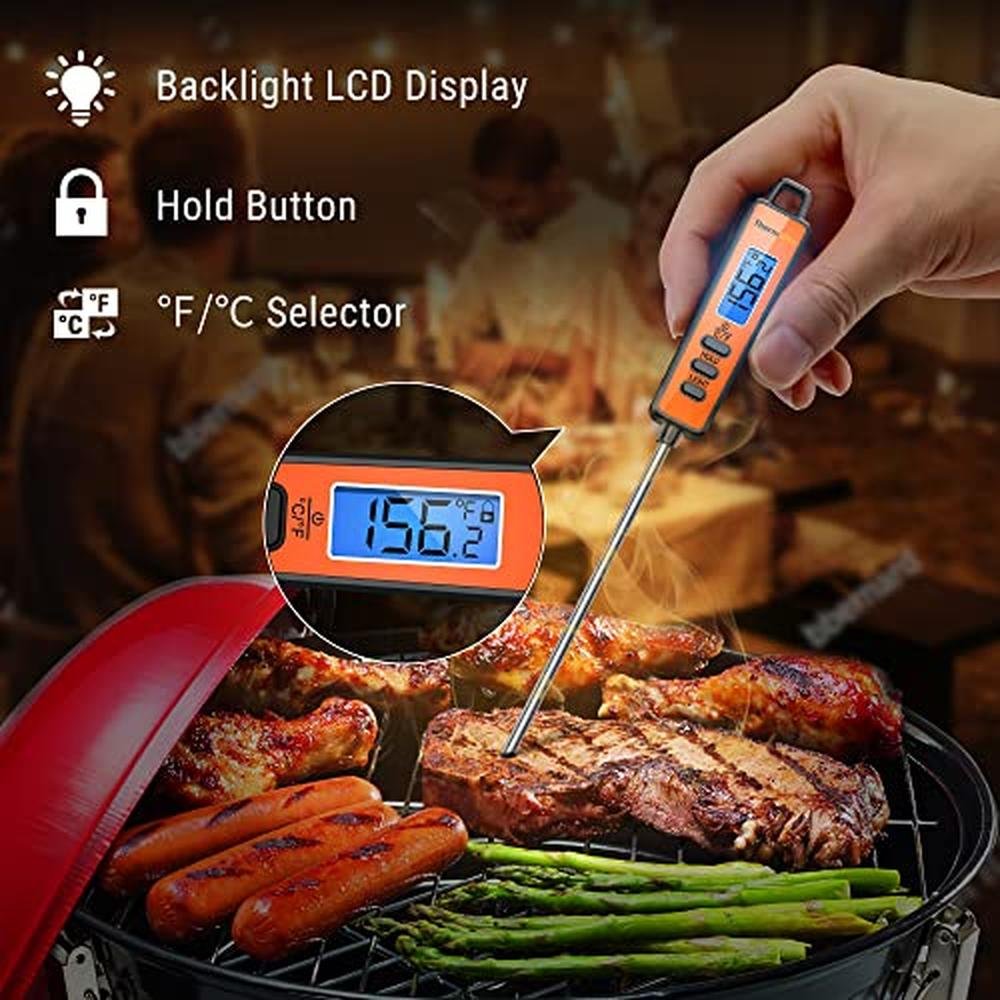 Thermometer Thermopro: ThermoPro TP01A Instant Read Meat – Side View