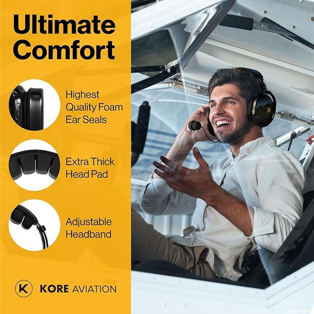 P1 General Aviation Headset for Pilots – Close-up Detail