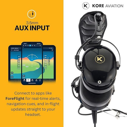 P1 General Aviation Headset for Pilots – In Use