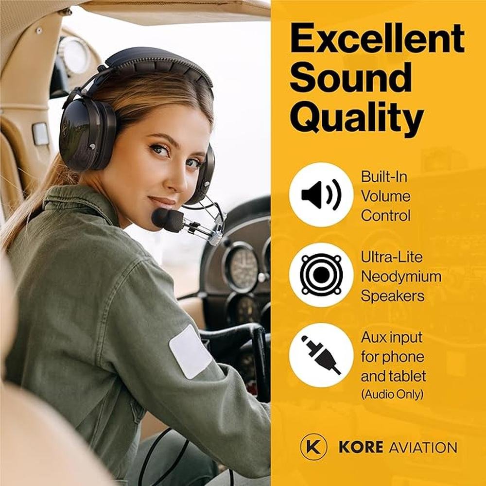 P1 General Aviation Headset for Pilots – Packaging