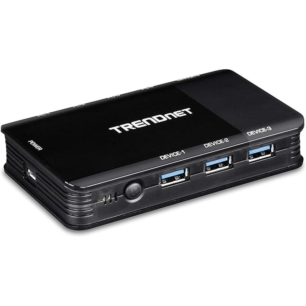 TRENDnet 4 Computer 4-Port USB 3.1 Sharing Switch – Front View