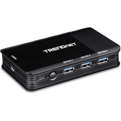 TRENDnet 4 Computer 4-Port USB 3.1 Sharing Switch – Front View