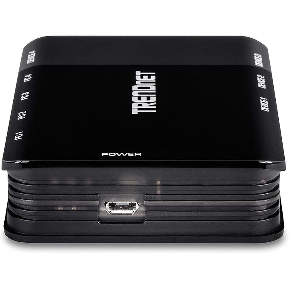 TRENDnet 4 Computer 4-Port USB 3.1 Sharing Switch – In Use