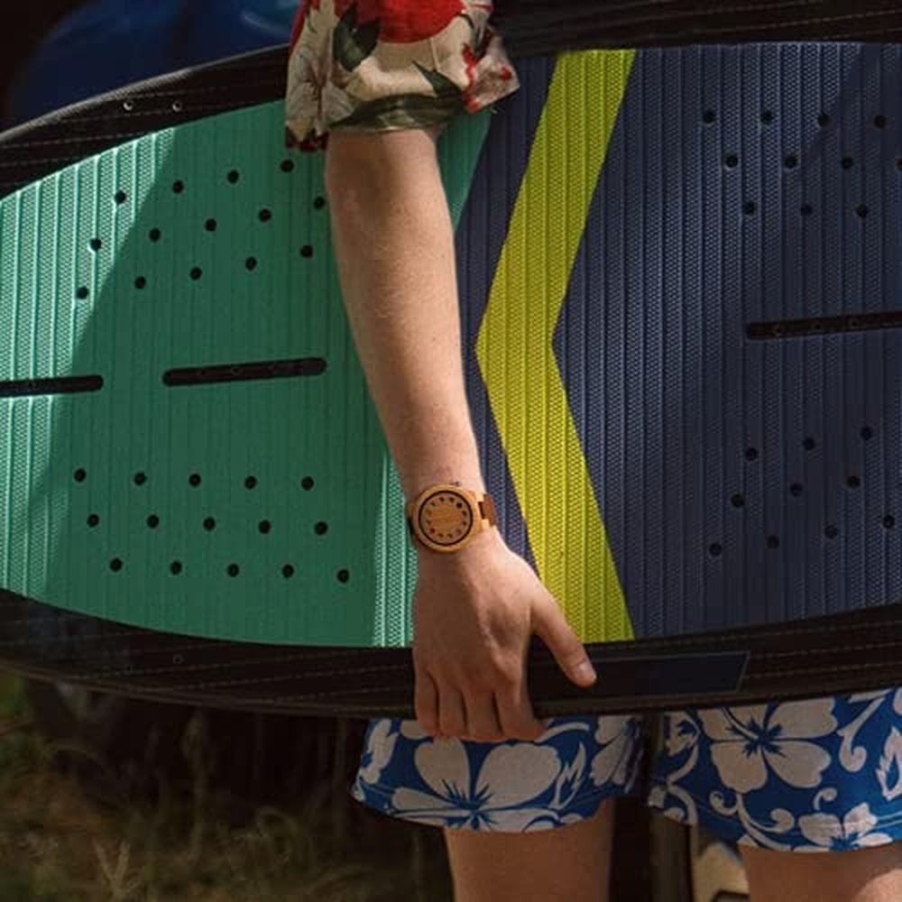 BOBO BIRD Men's Bamboo Wooden Watch – Side View