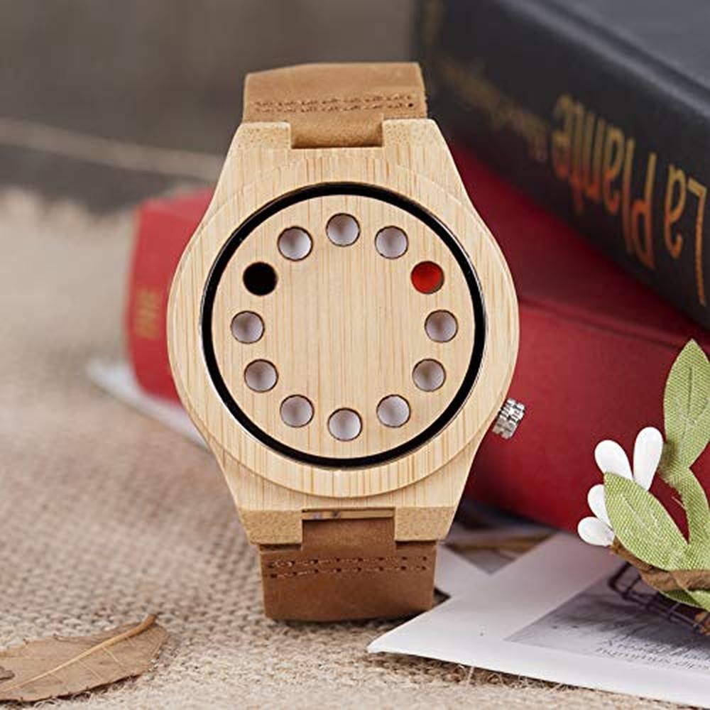 BOBO BIRD Men's Bamboo Wooden Watch – In Use