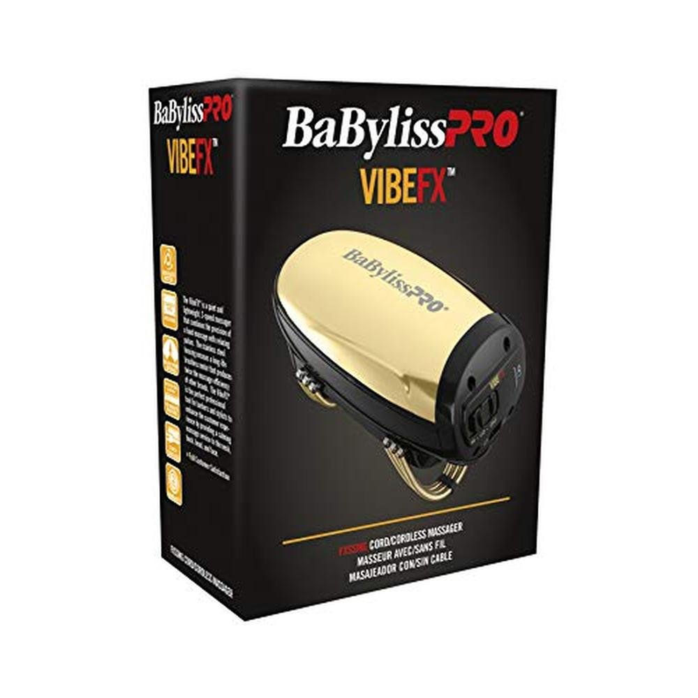 BaBylissPRO GOLDFX Cord/Cordless Massager – Side View