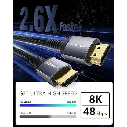 Cable Stouchi: Stouchi 10K 8K HD HDMI 2.1 – Close-up Detail