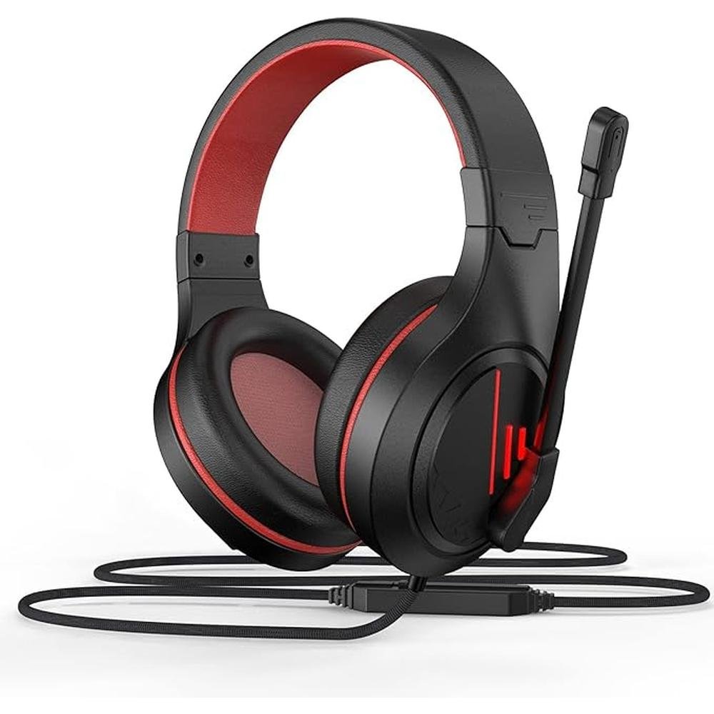 Anivia MH601 Headphones with Microphone Wired Headset with – Front View