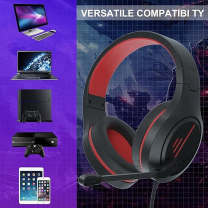 Anivia MH601 Headphones with Microphone Wired Headset with – Side View