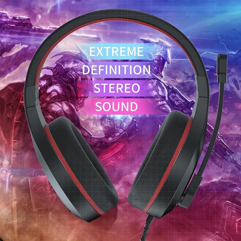 Anivia MH601 Headphones with Microphone Wired Headset with – In Use