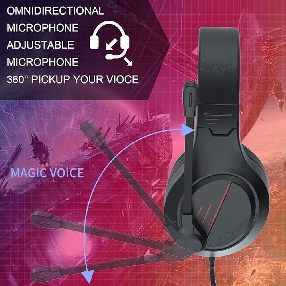 Anivia MH601 Headphones with Microphone Wired Headset with – Packaging