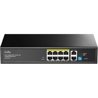 Cudy 8 Port Gigabit PoE Switch – Front View