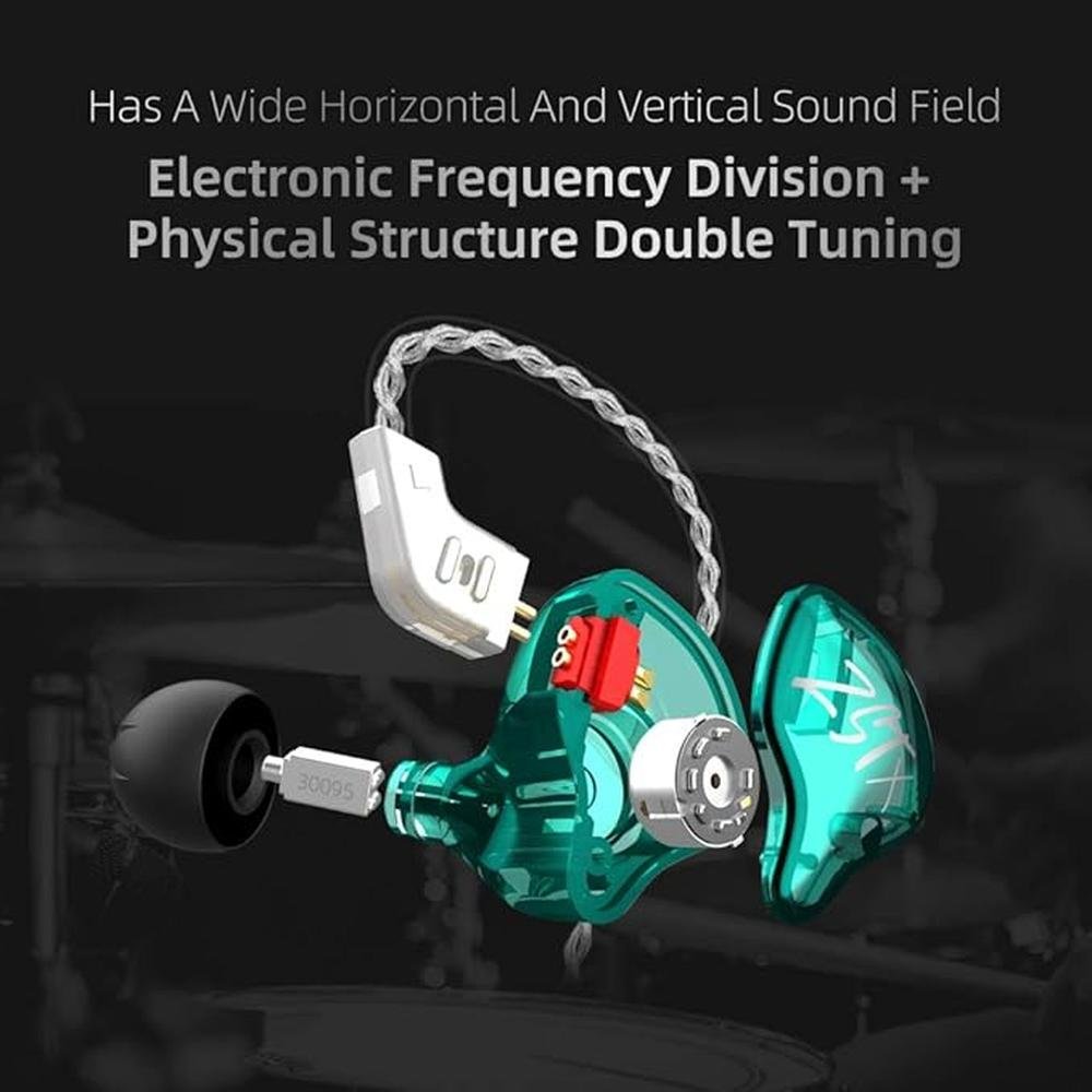 KZ ZST X in-Ear Monitors: Upgraded Dynamic Hybrid Dual – Close-up Detail