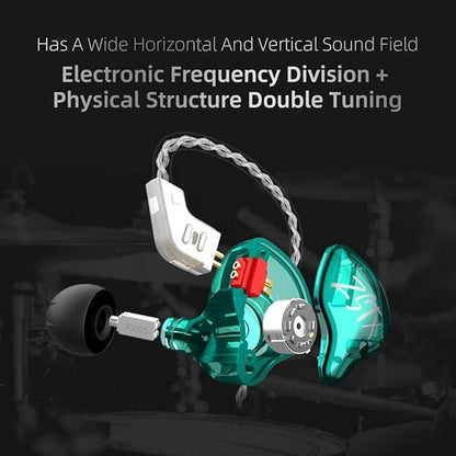 KZ ZST X in-Ear Monitors: Upgraded Dynamic Hybrid Dual – Close-up Detail