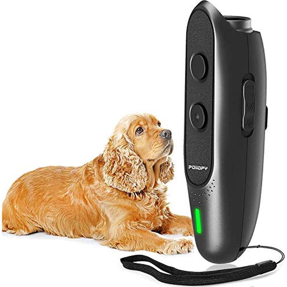 Dog Bark Deterrent: POIIOPY Variable Frequency Ultrasonic – Front View