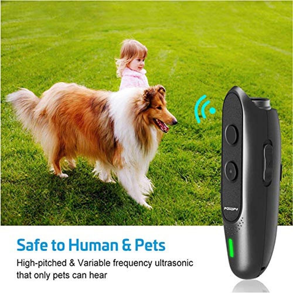 Dog Bark Deterrent: POIIOPY Variable Frequency Ultrasonic – Close-up Detail
